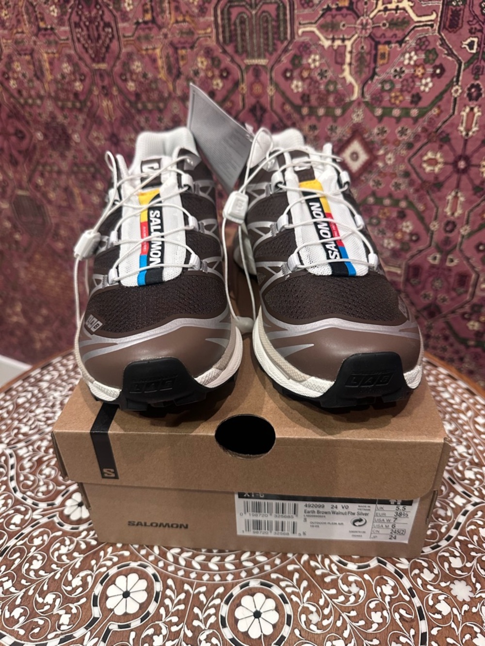 Salomon XT-6 - Earth Brown/Walnut/Ftw Silver - US 6M/7W Sneaker Shoe - Picture 2 of 10